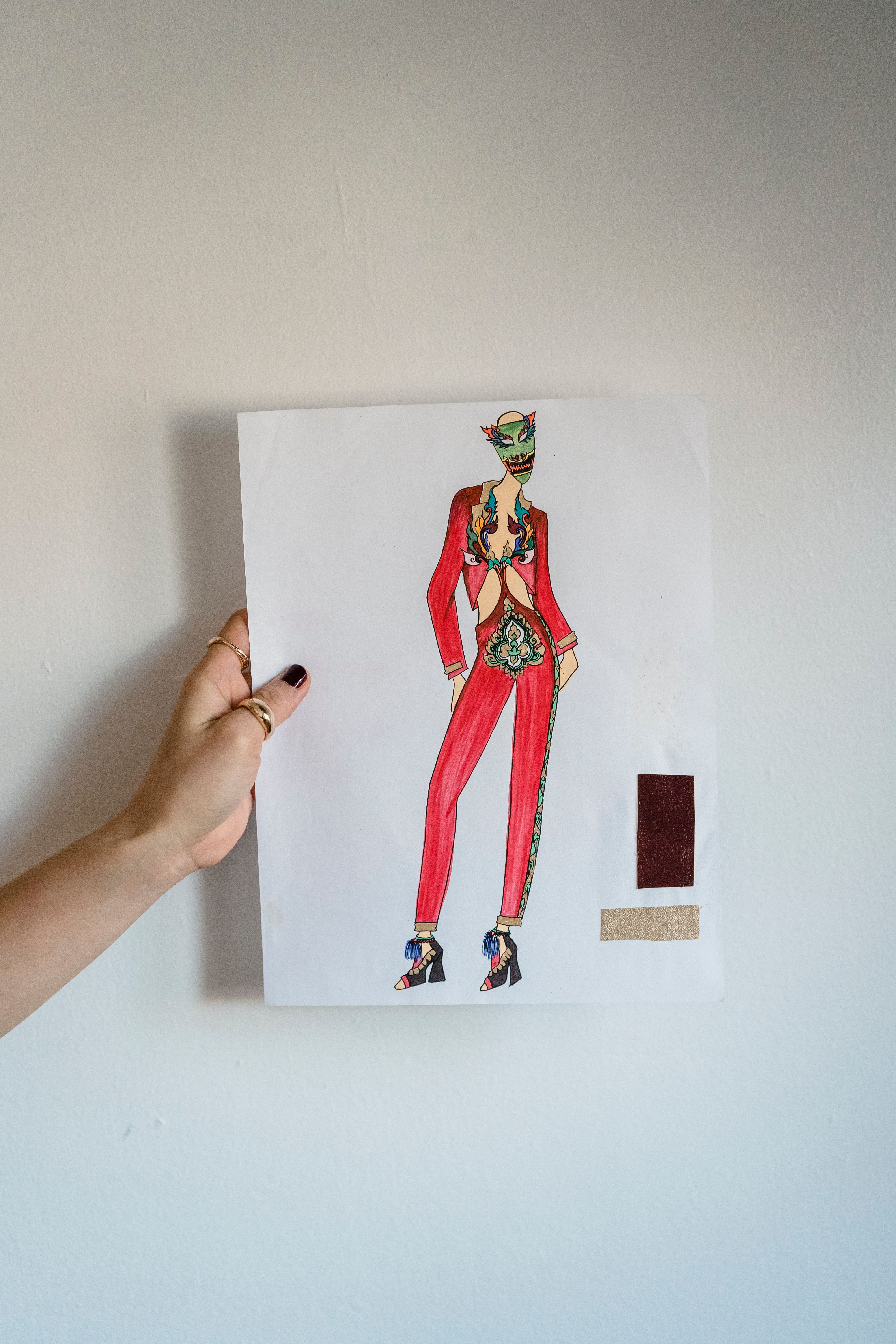 Costume design illustration