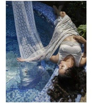 Editorial shoot poolside