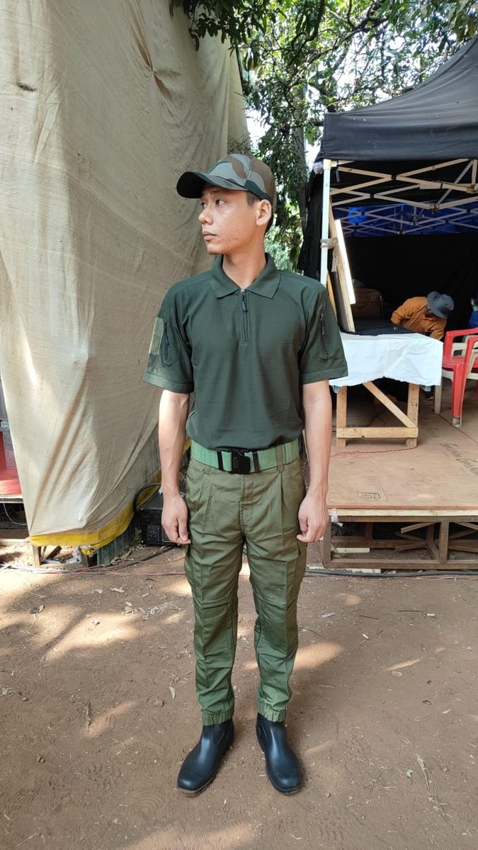 Costume fitting on set